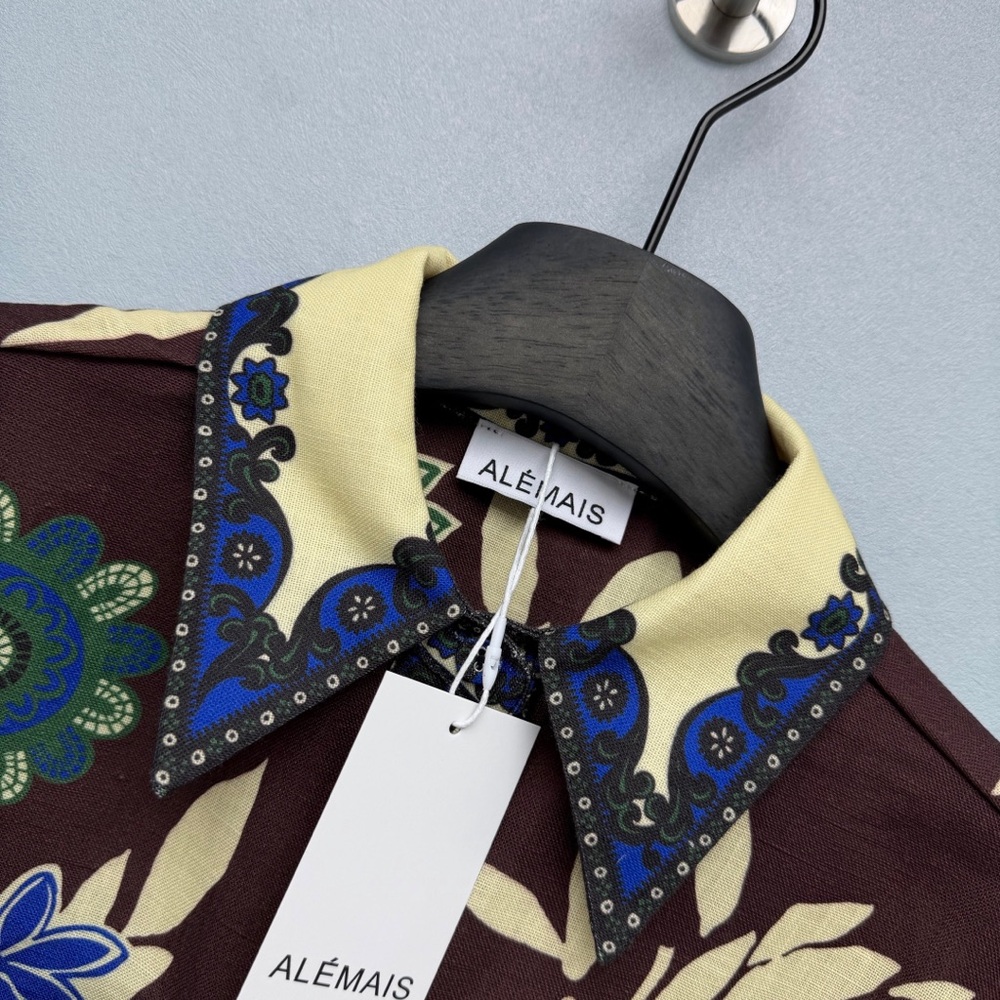 ALEMAIS Jasper Floral-Print Belted Mini Dress - Picture 2 of 8